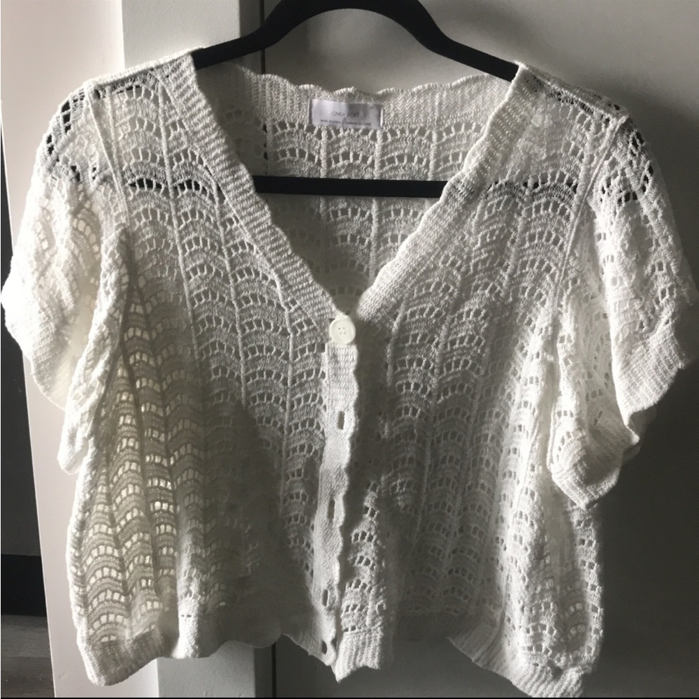 Oak and fort white cardigan size S